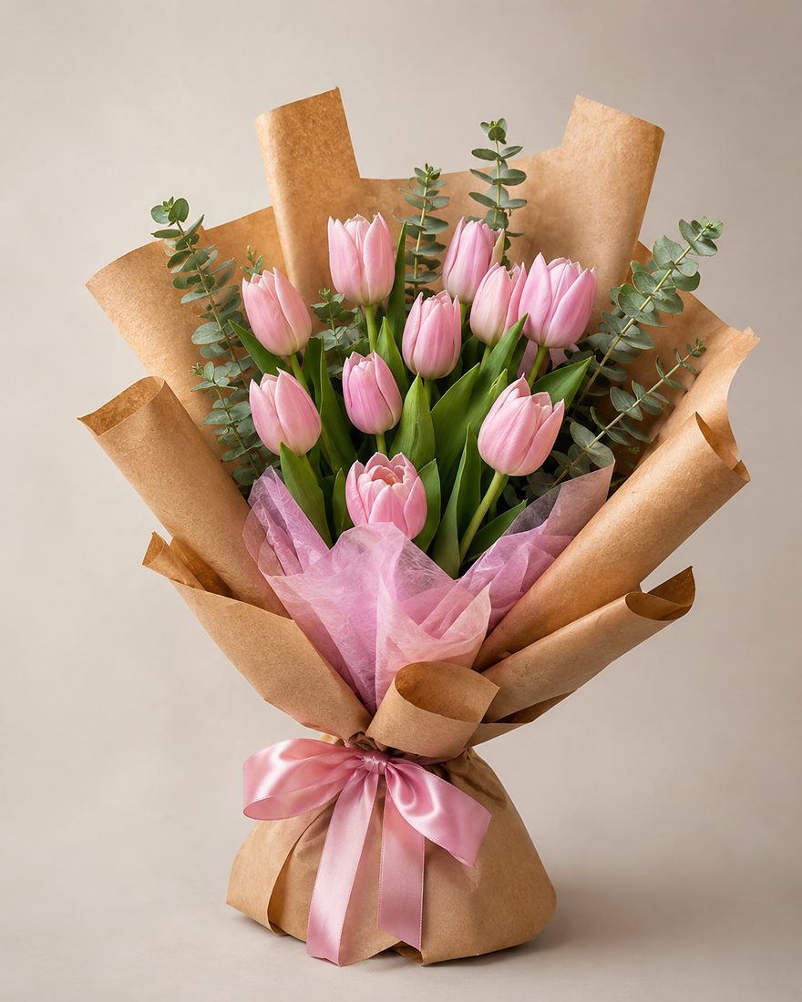 Tulipanes rosados